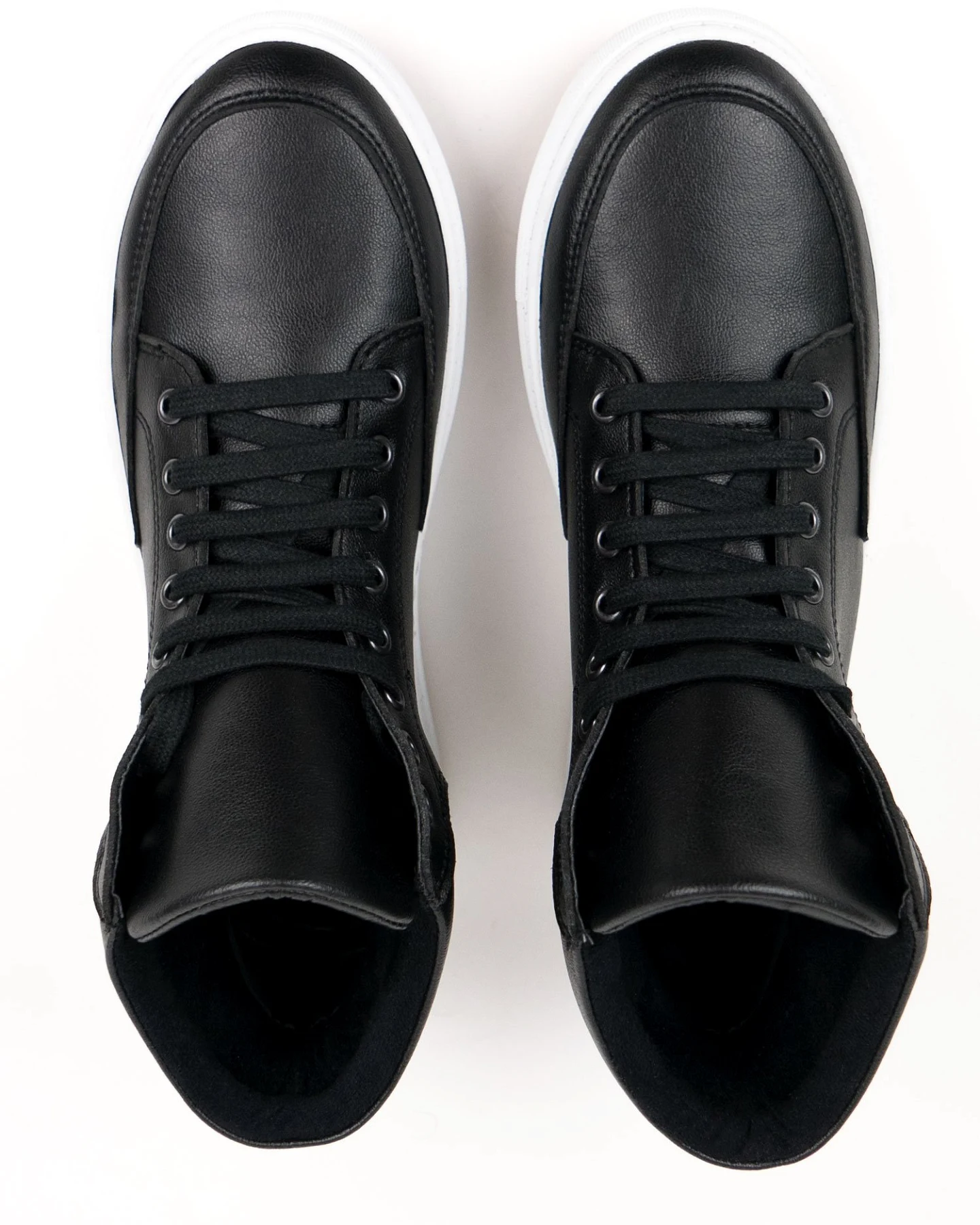 Will's Vegan Store Damen vegan Sneaker Stiefel Schwarz – Ansicht 2