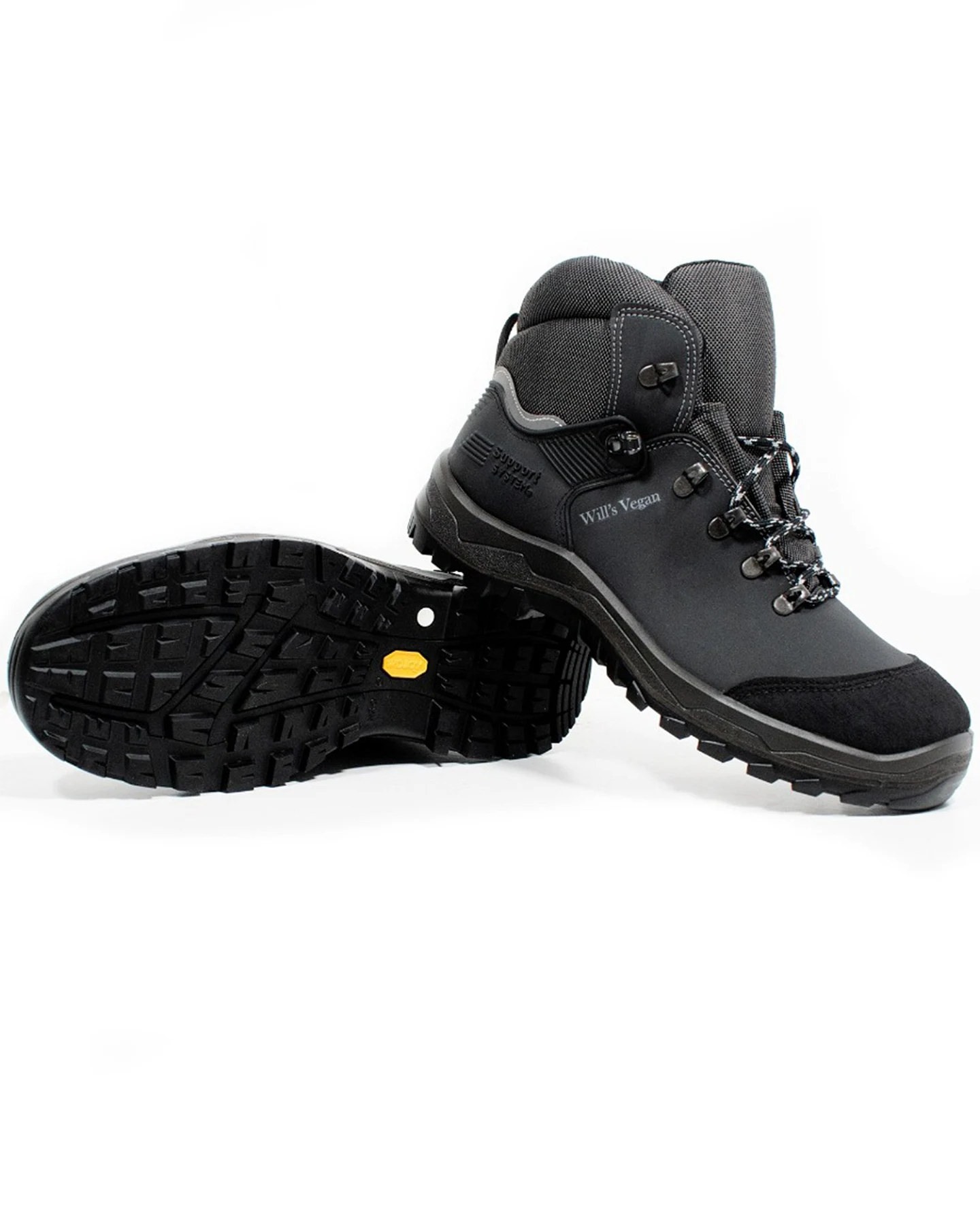 Will's Vegan Store Herren vegan Sicherheitsschuhe S3 Src Wvsport Schwarz – Ansicht 2