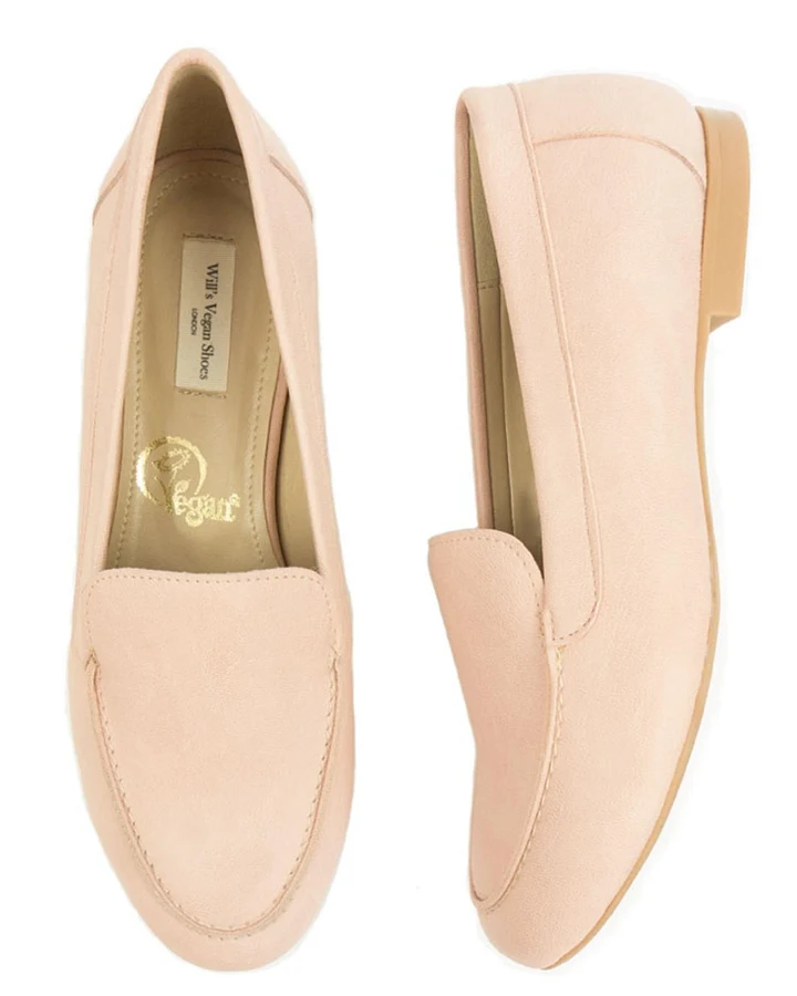 Will's Vegan Store Damen vegan Loafer Hellrosa