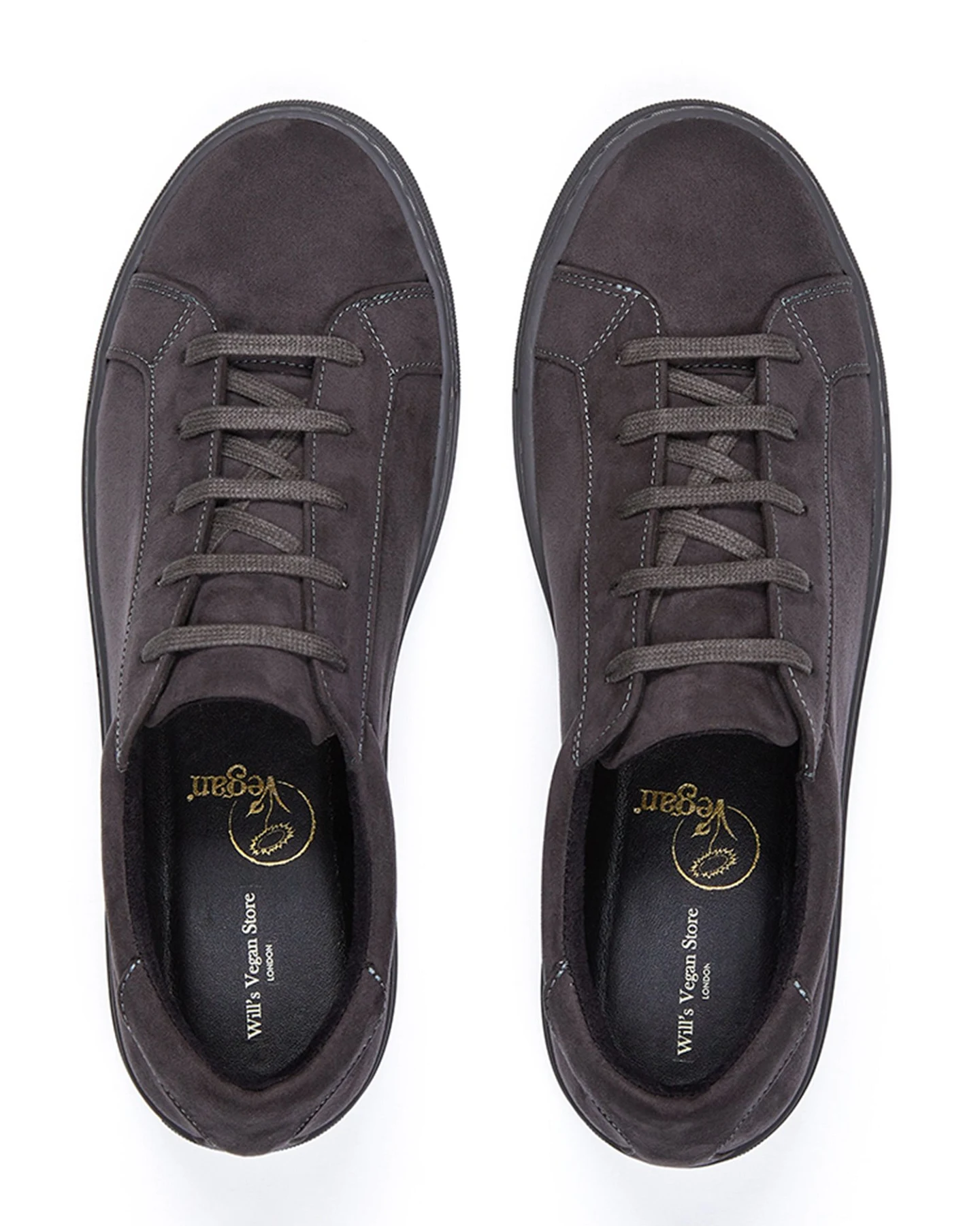 Will's Vegan Store Damen vegan Sneaker Vegan Wildleder Grau – Ansicht 2