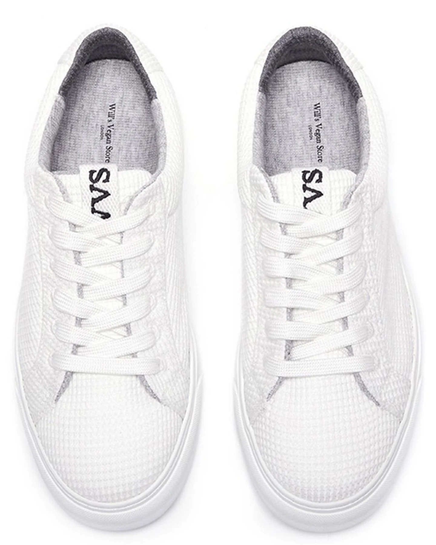Will's Vegan Store Herren vegan Sneakers Ldn Biologisch Abbaubar Weiß – Ansicht 2
