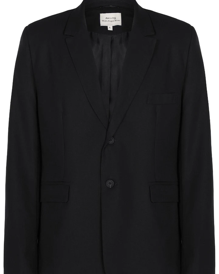 Will's Vegan Store Herren vegan Jacke Zweiteiler Schwarz