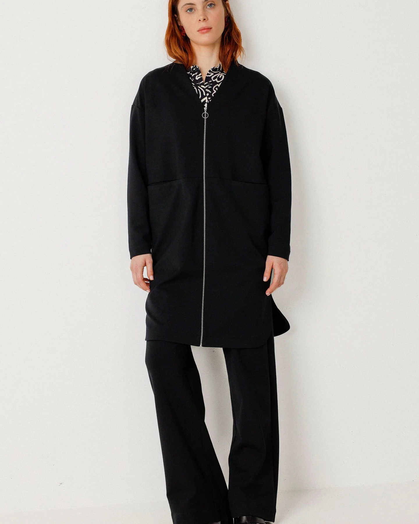 SKFK Damen vegan Kleid Agara Schwarz – Ansicht 2