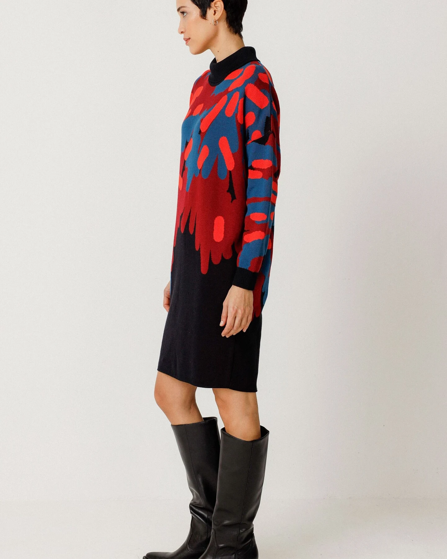 SKFK Damen vegan Kleid Haira Mehrfarbig – Ansicht 2