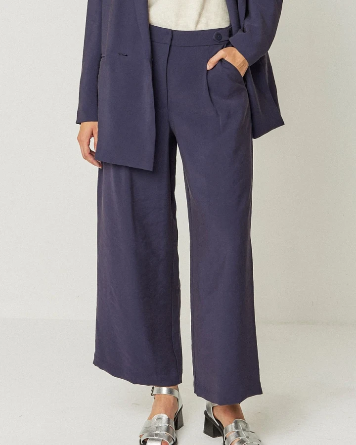 SKFK Damen vegan Hose Ilia Blau