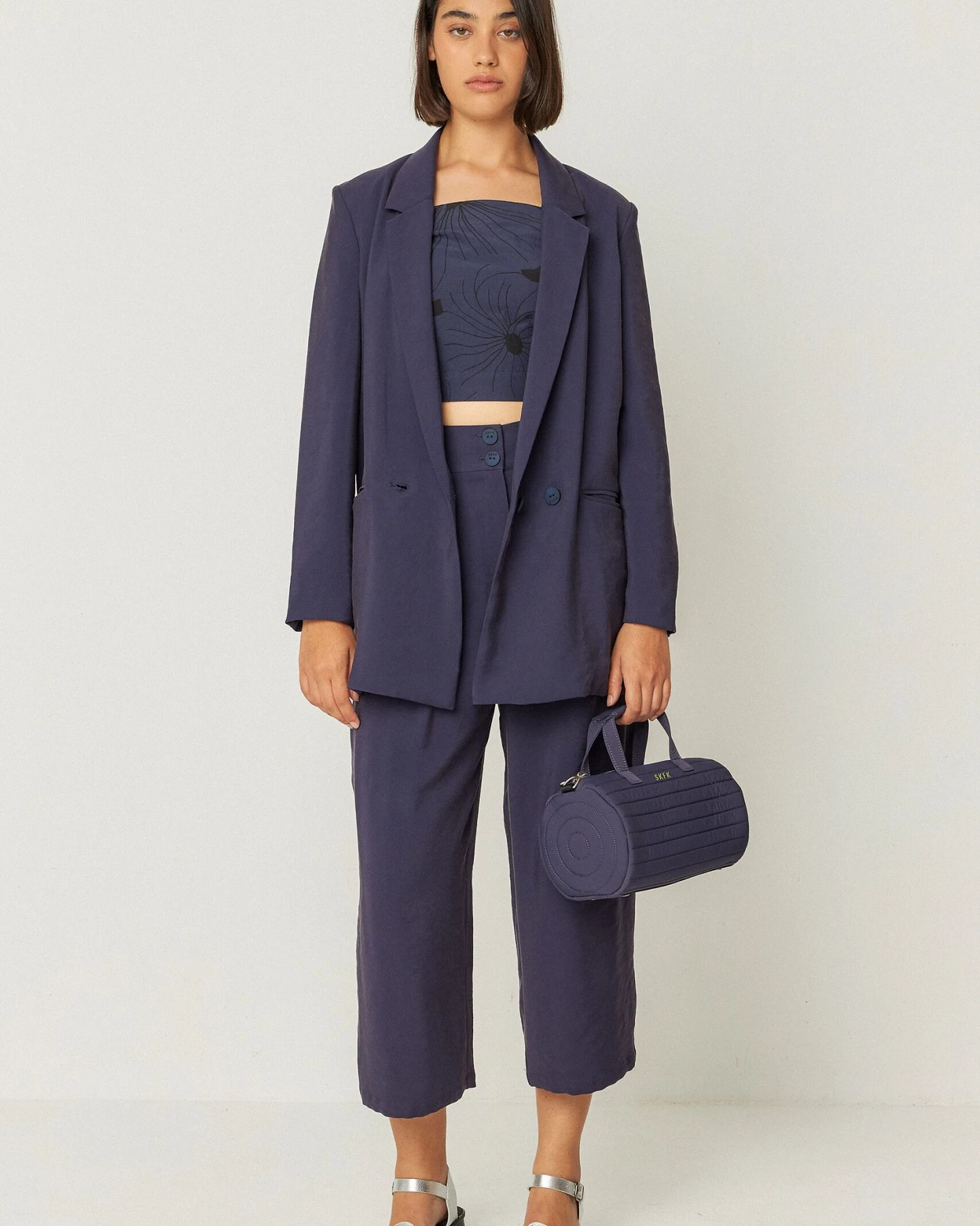 SKFK Damen vegan Tasche Beuda Blau – Ansicht 2