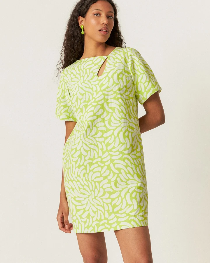 SKFK Damen vegan Kleid Ela Grün