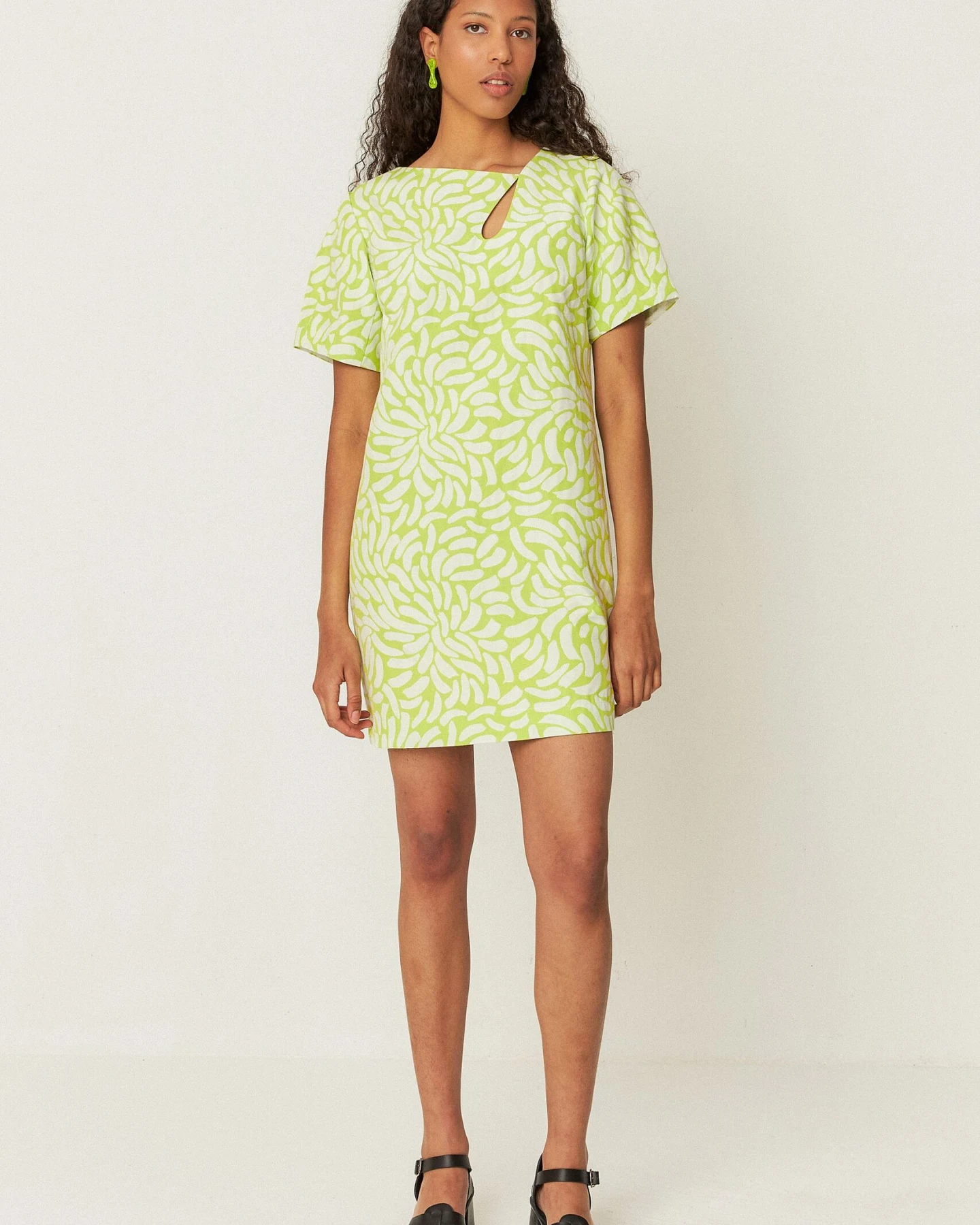 SKFK Damen vegan Kleid Ela Grün – Ansicht 2