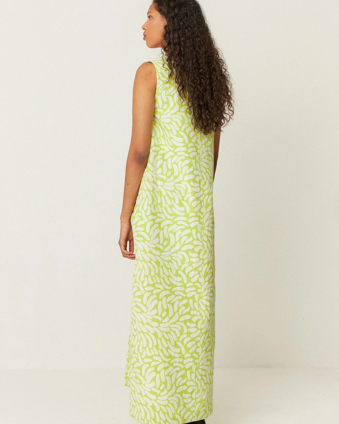 SKFK Damen vegan Kleid Gabriela Grün – Ansicht 2