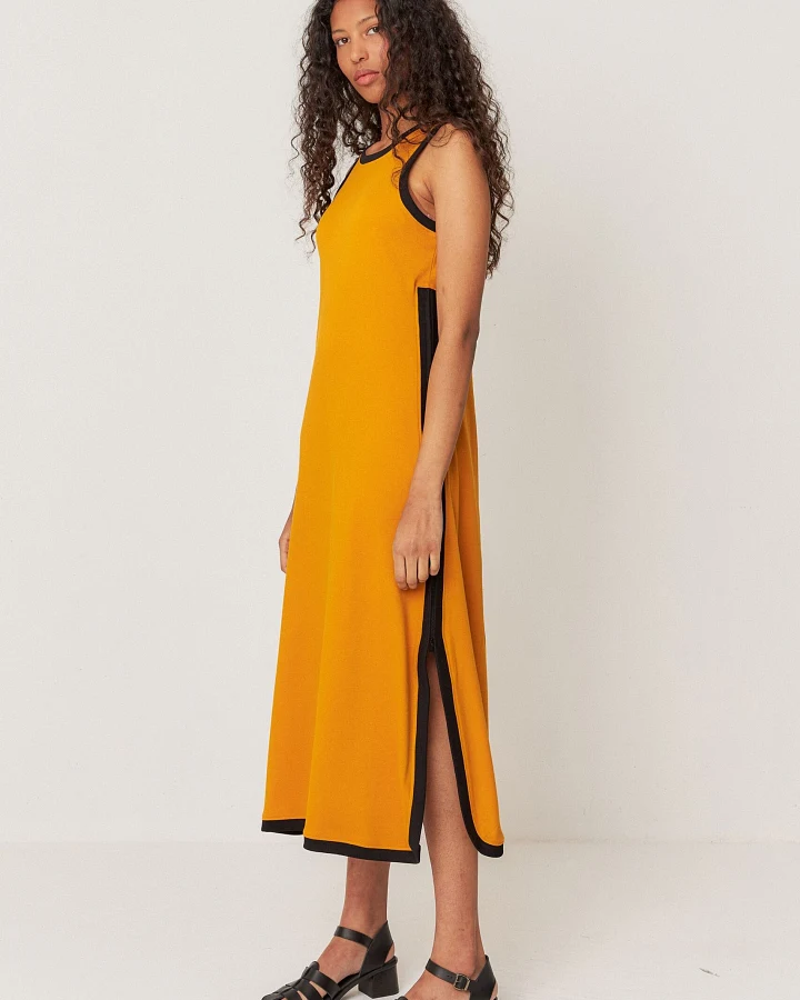 SKFK Damen vegan Kleid Naila Orange
