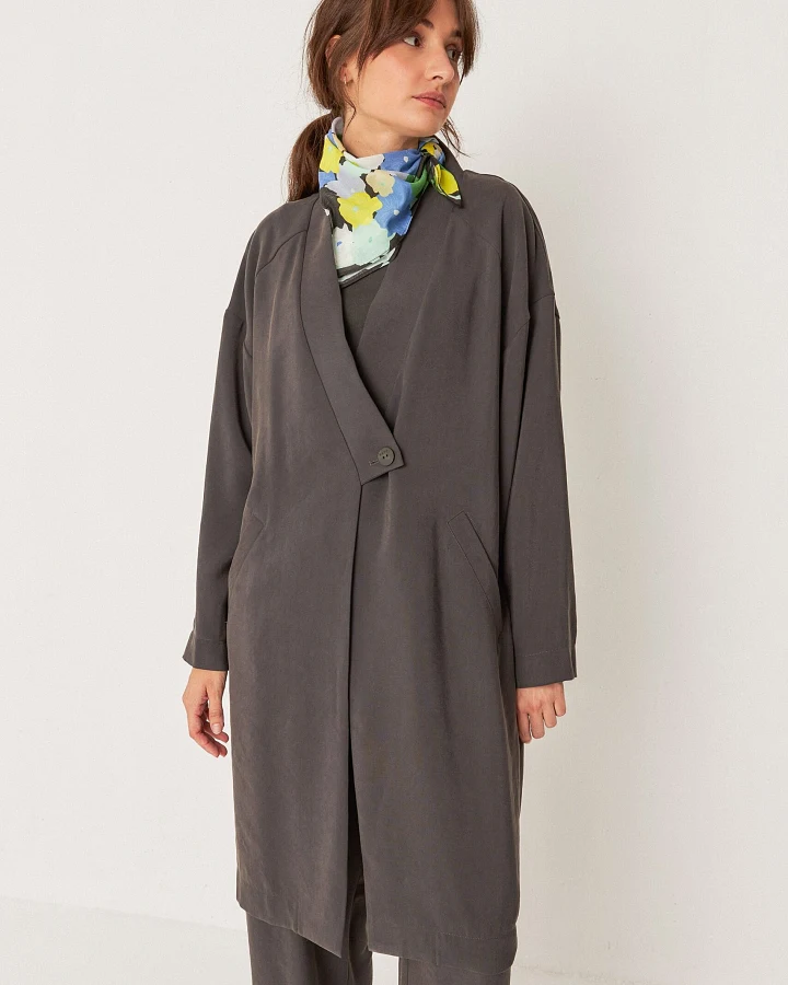 SKFK Damen vegan Blazer Erwachsene Grau