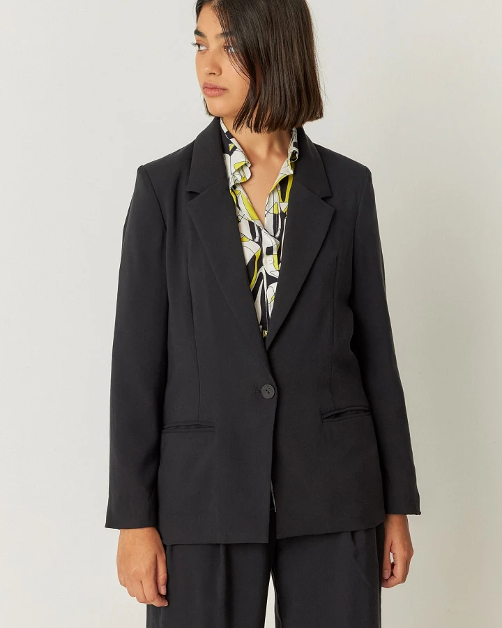 SKFK Damen vegan Blazer Mati Schwarz