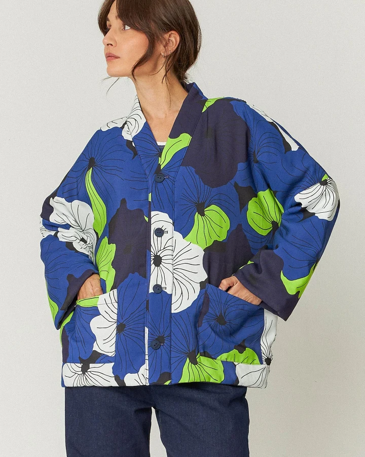 SKFK Damen vegan Jacke Reversible Alana Marineblau