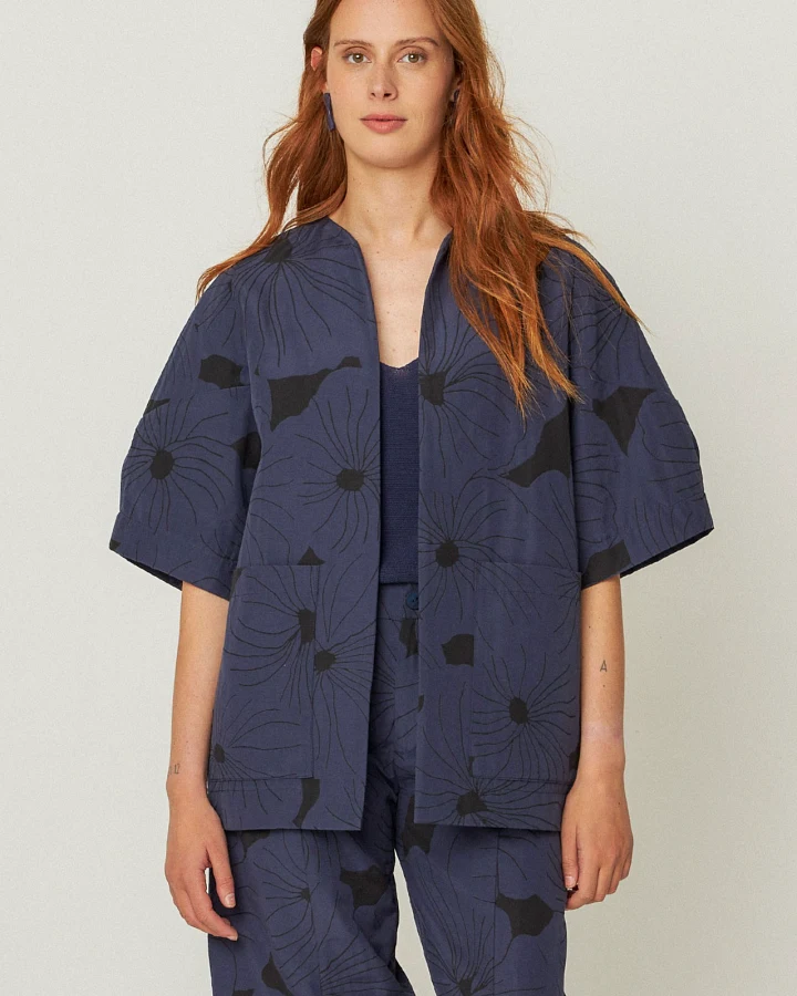 SKFK Damen vegan Blazer Kanala Marineblau