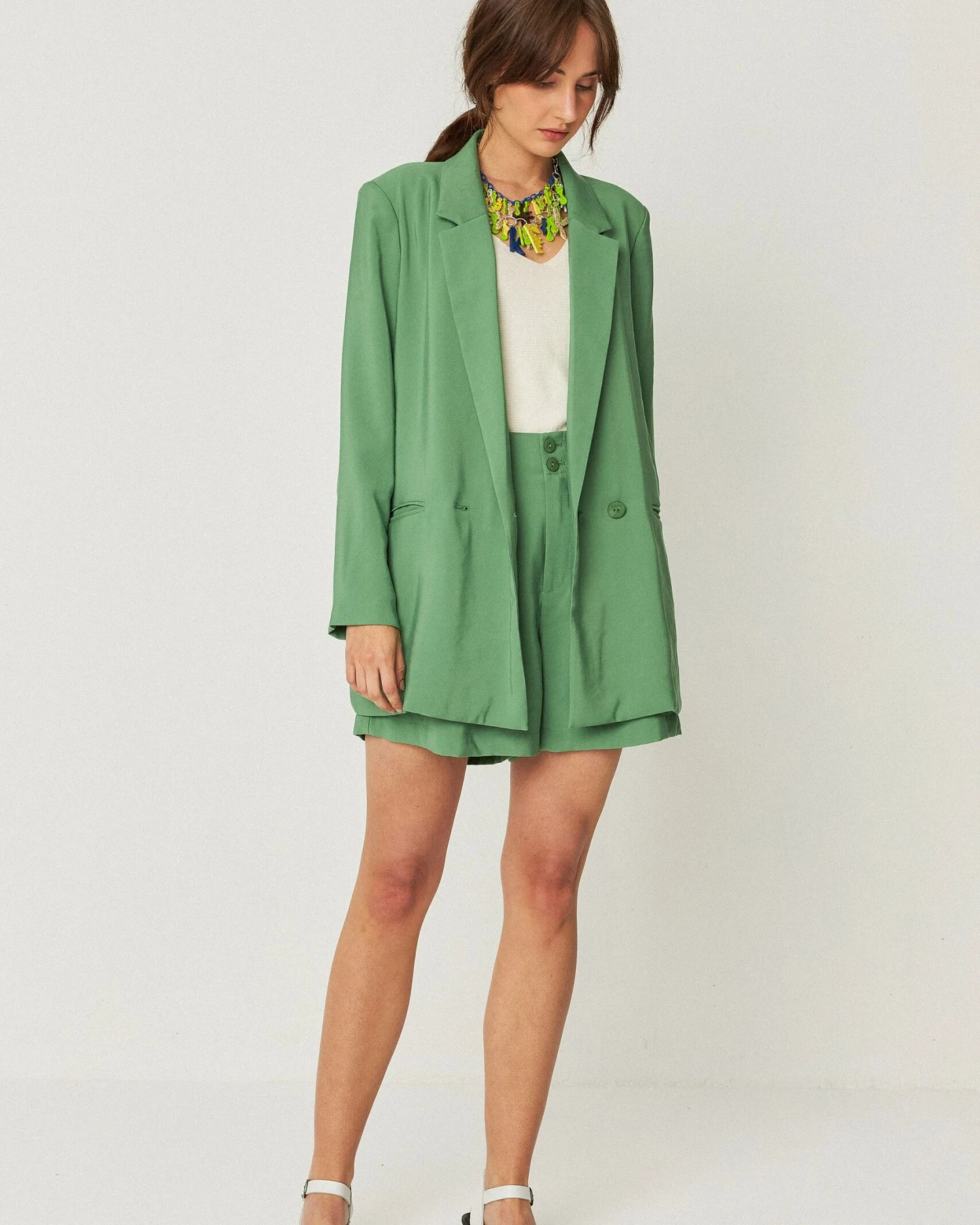 SKFK Damen vegan Blazer Atxa Hellgrün – Ansicht 2