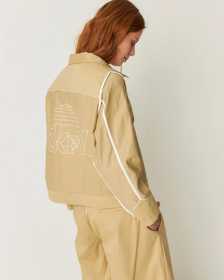 SKFK Damen vegan Jacke Olga Beige