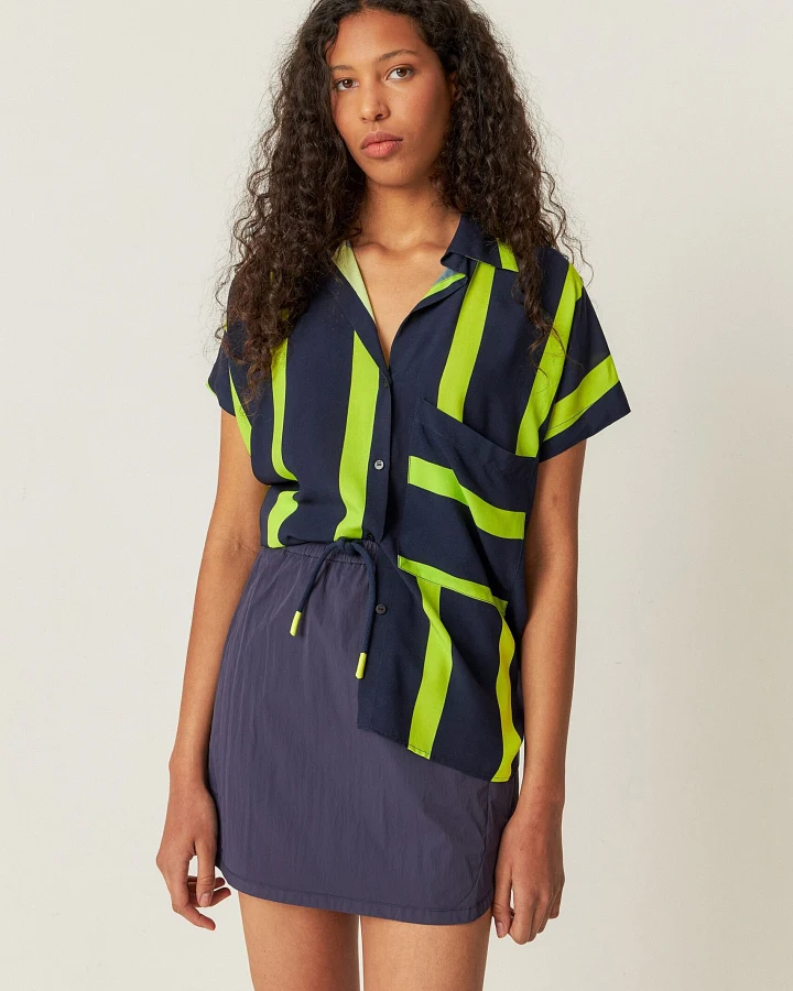 SKFK Damen vegan Shirt One Schwarz/Grün