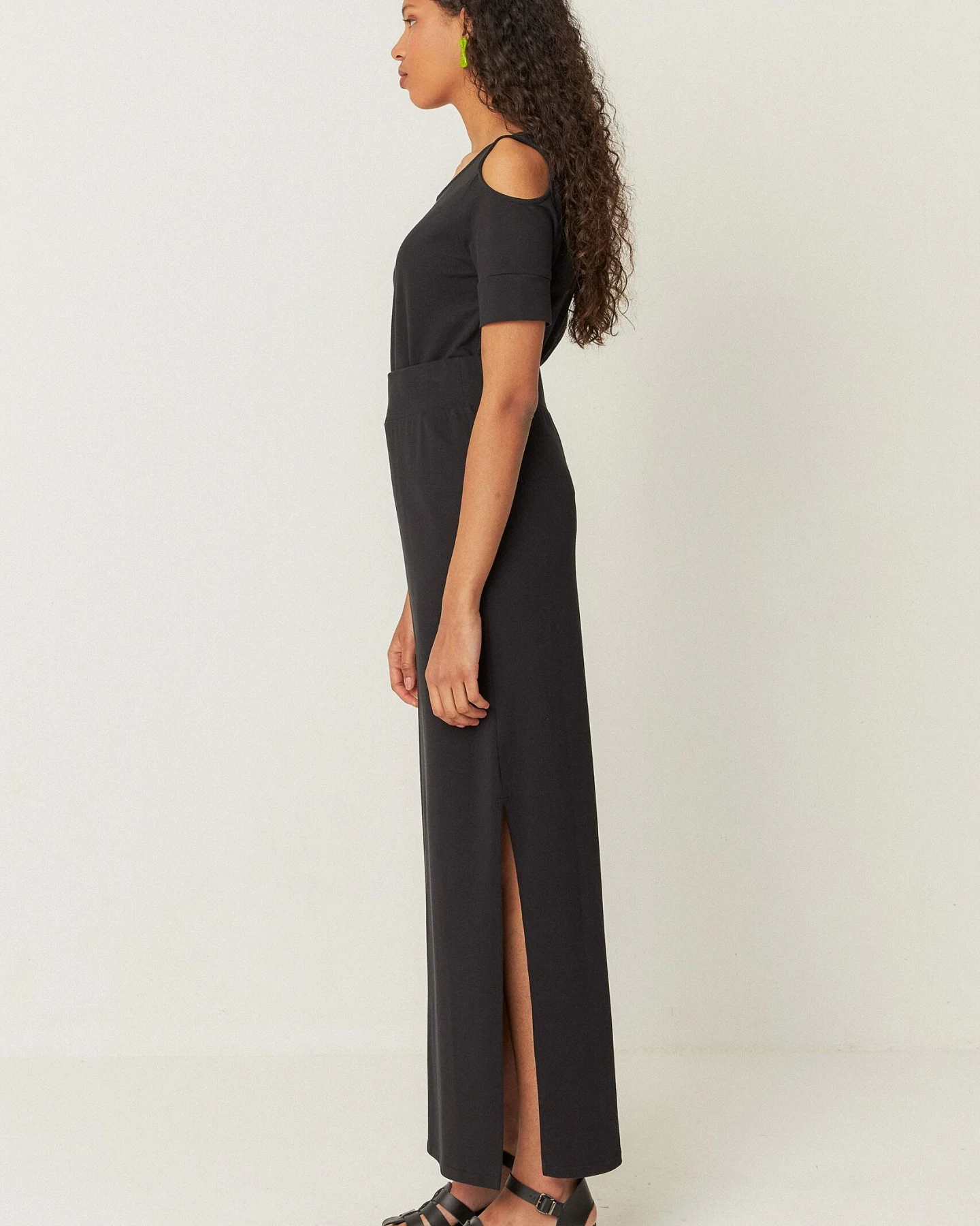 SKFK Damen vegan Rock Aztu Schwarz – Ansicht 2