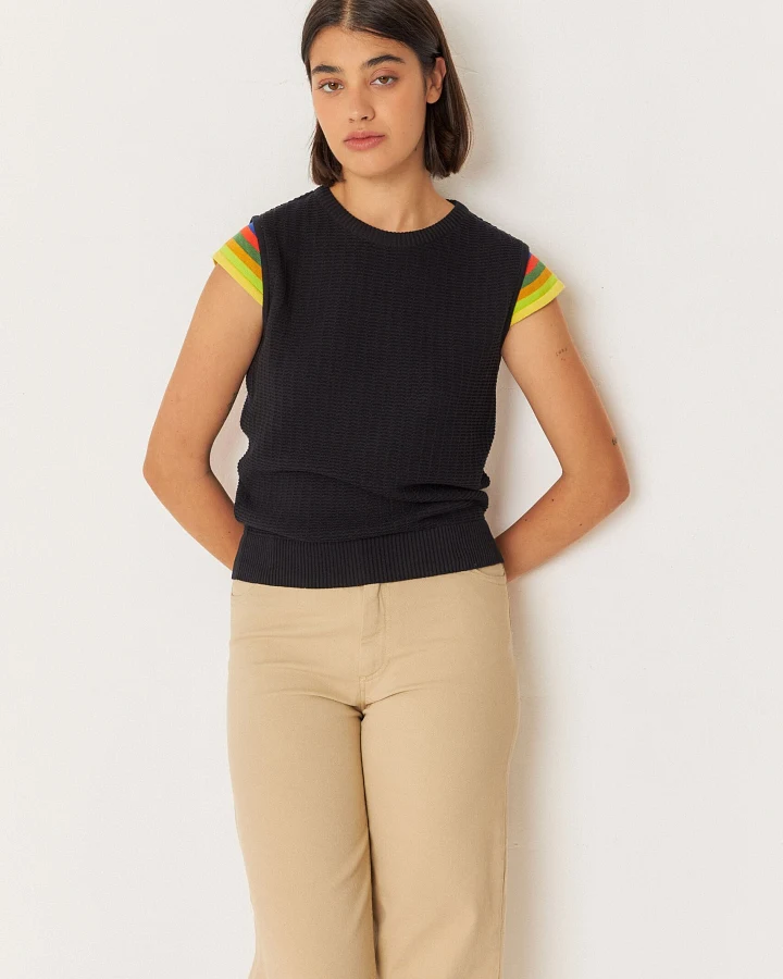 SKFK Damen vegan T-Shirt Goizargi Schwarz