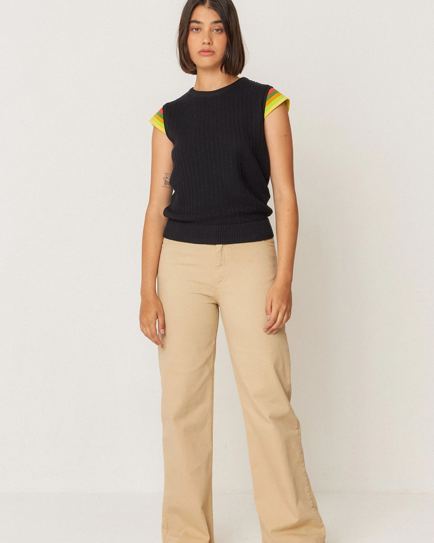 SKFK Damen vegan T-Shirt Goizargi Schwarz – Ansicht 2