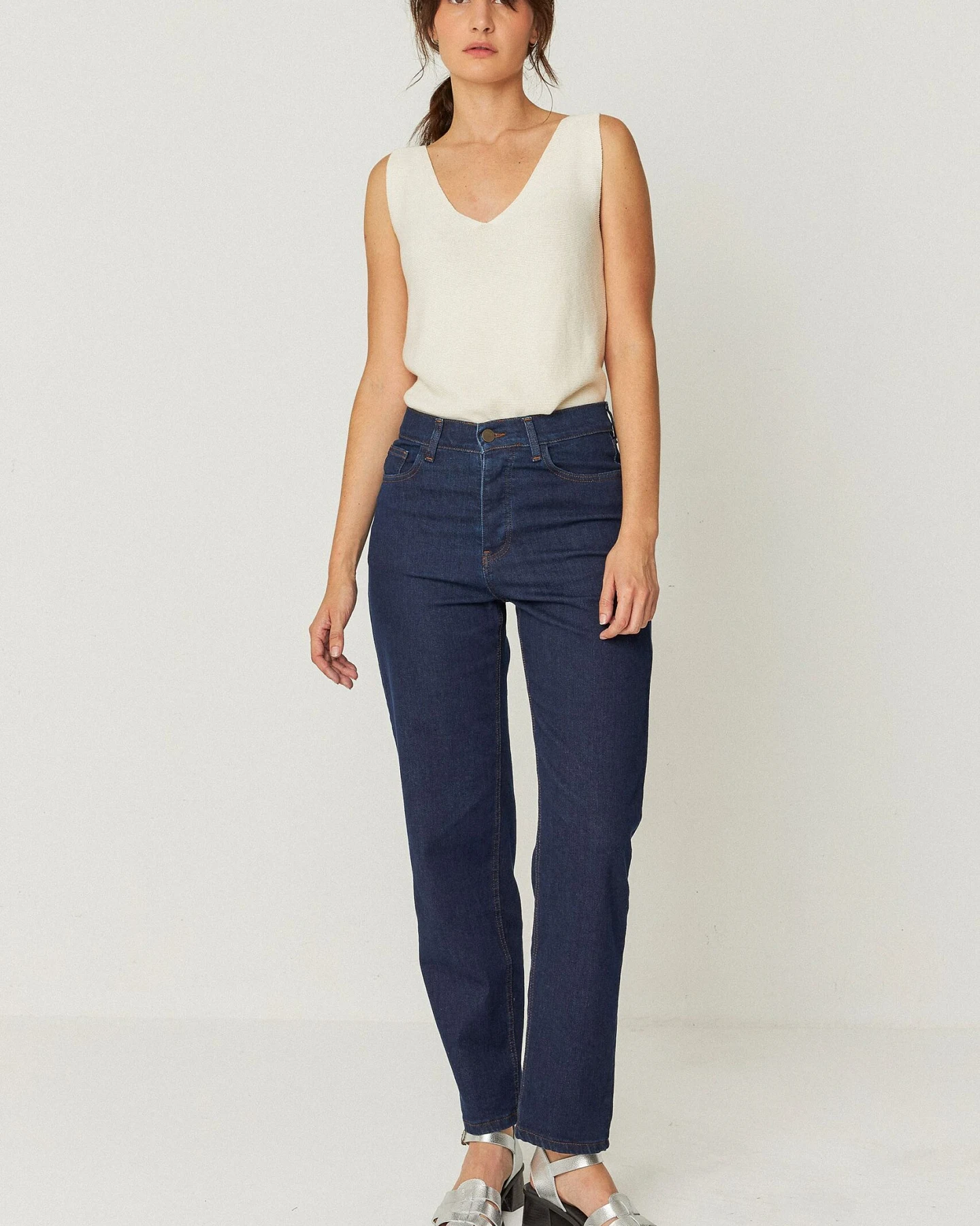 SKFK Damen vegan Hose Amata Blau – Ansicht 2