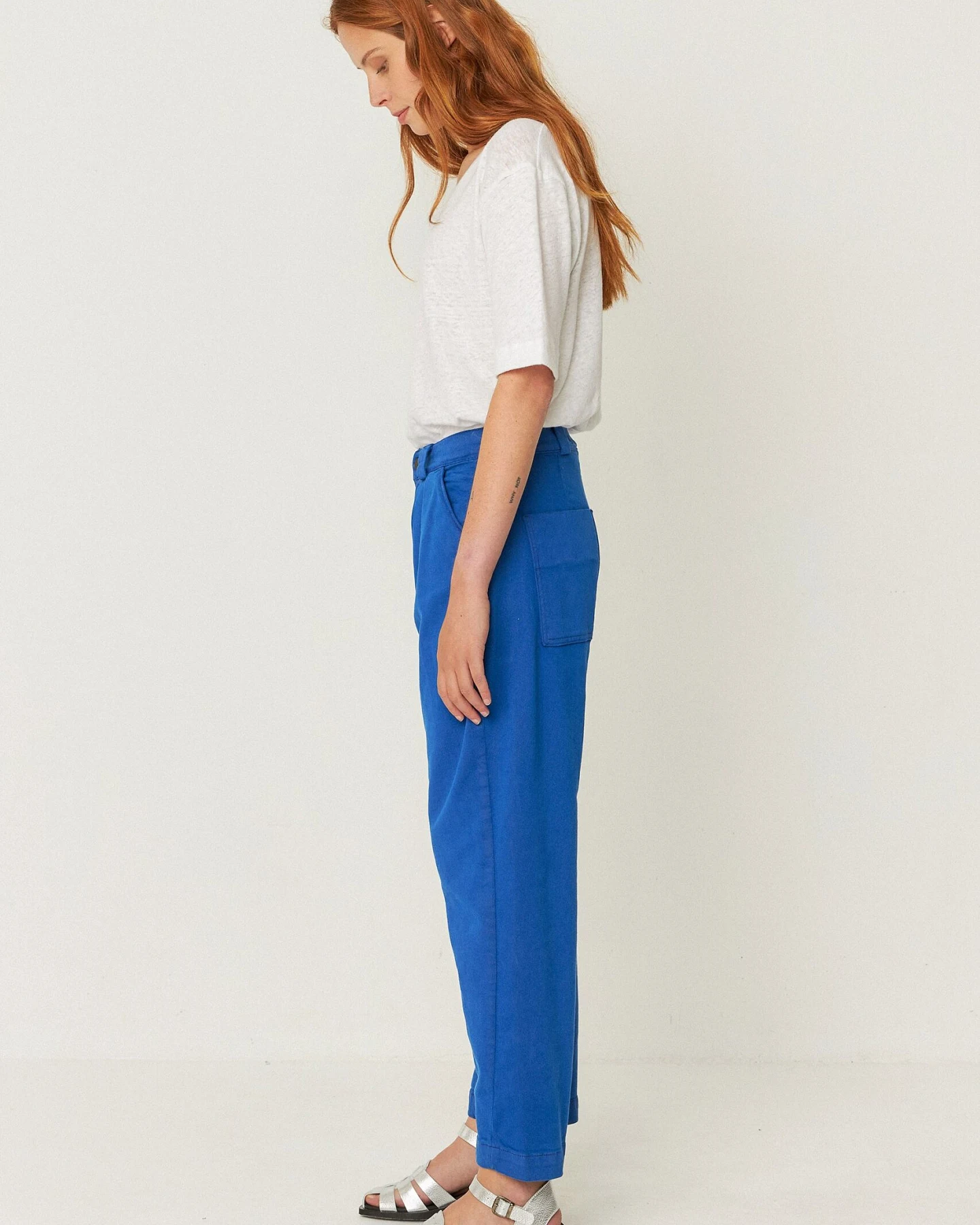 SKFK Damen vegan Hose Amata Blau – Ansicht 2