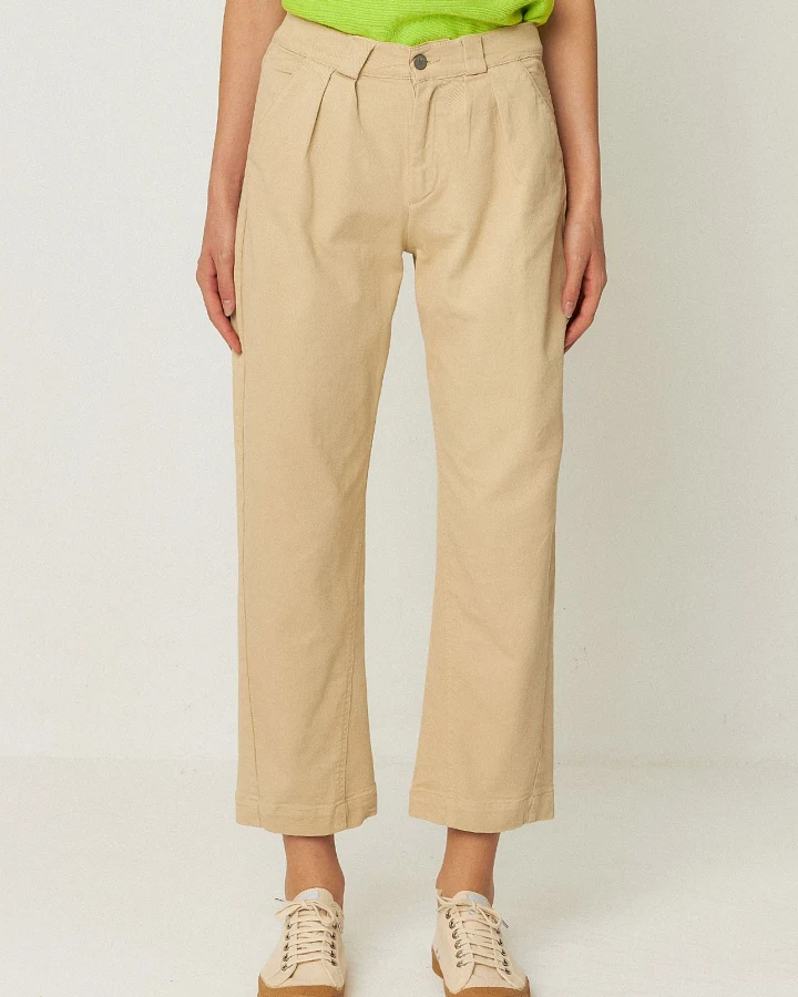 SKFK Damen vegan Hose Amata Beige