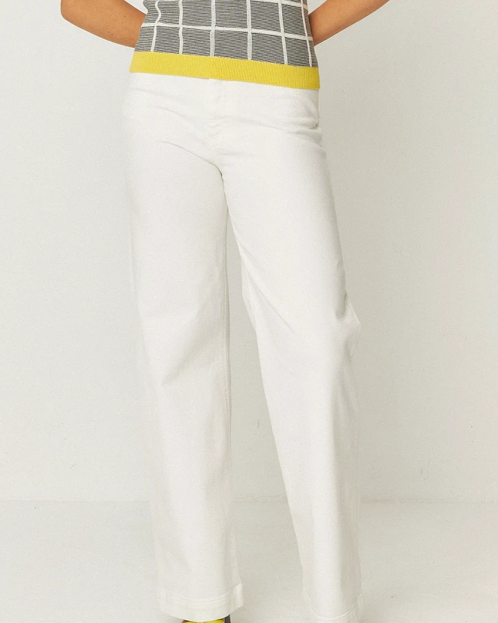 SKFK Damen vegan Hose Ainhize Weiß