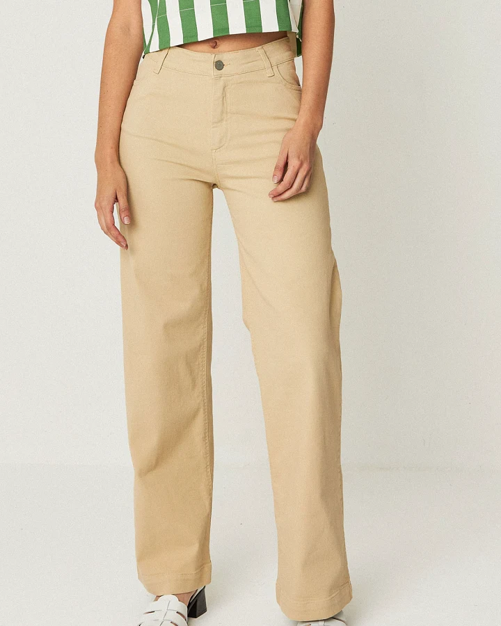 SKFK Damen vegan Hose Ainhize Beige