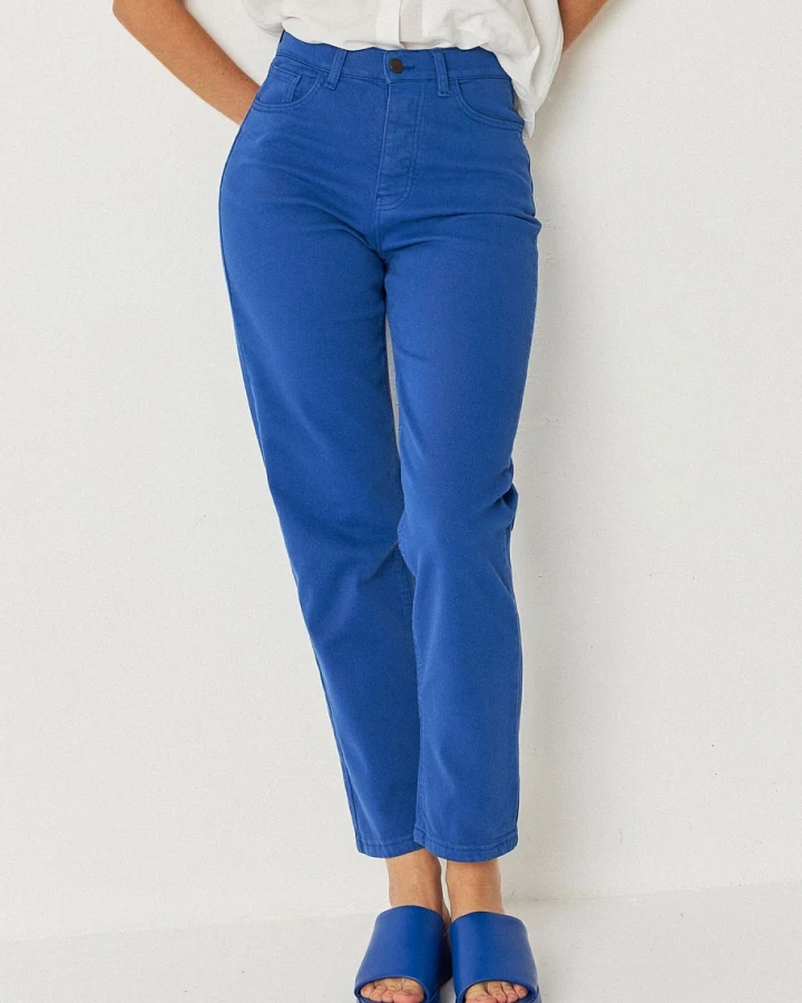 SKFK Damen vegan Hose Ania Blau