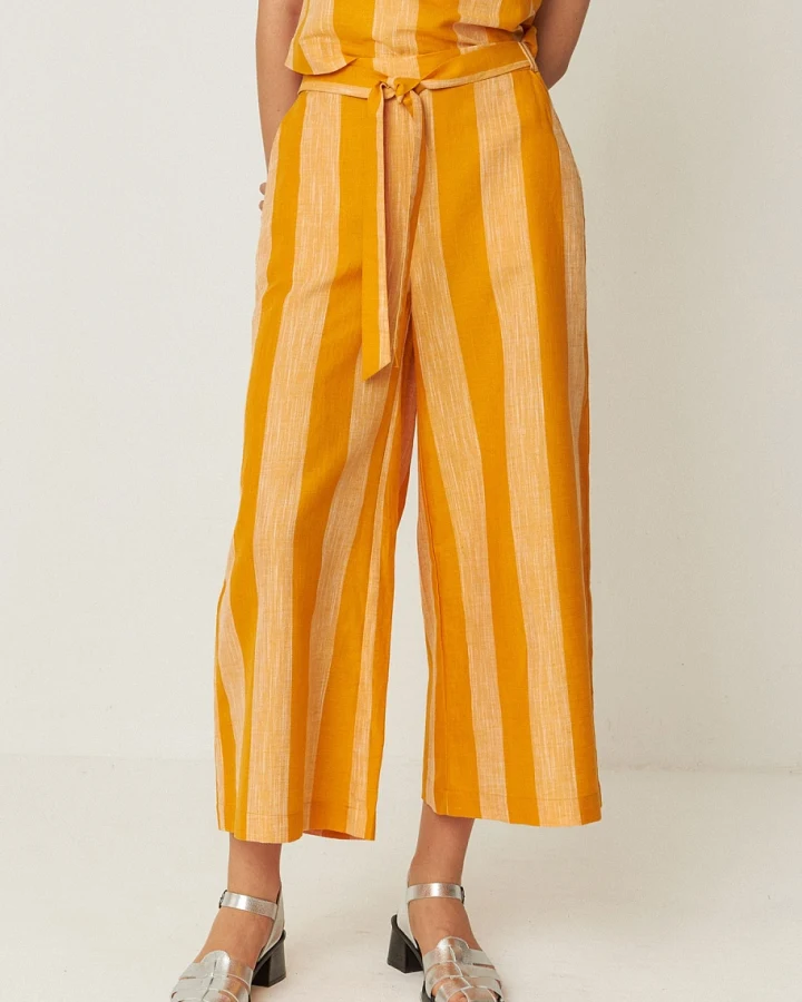 SKFK Damen vegan Hose Dona Orange/Gelb