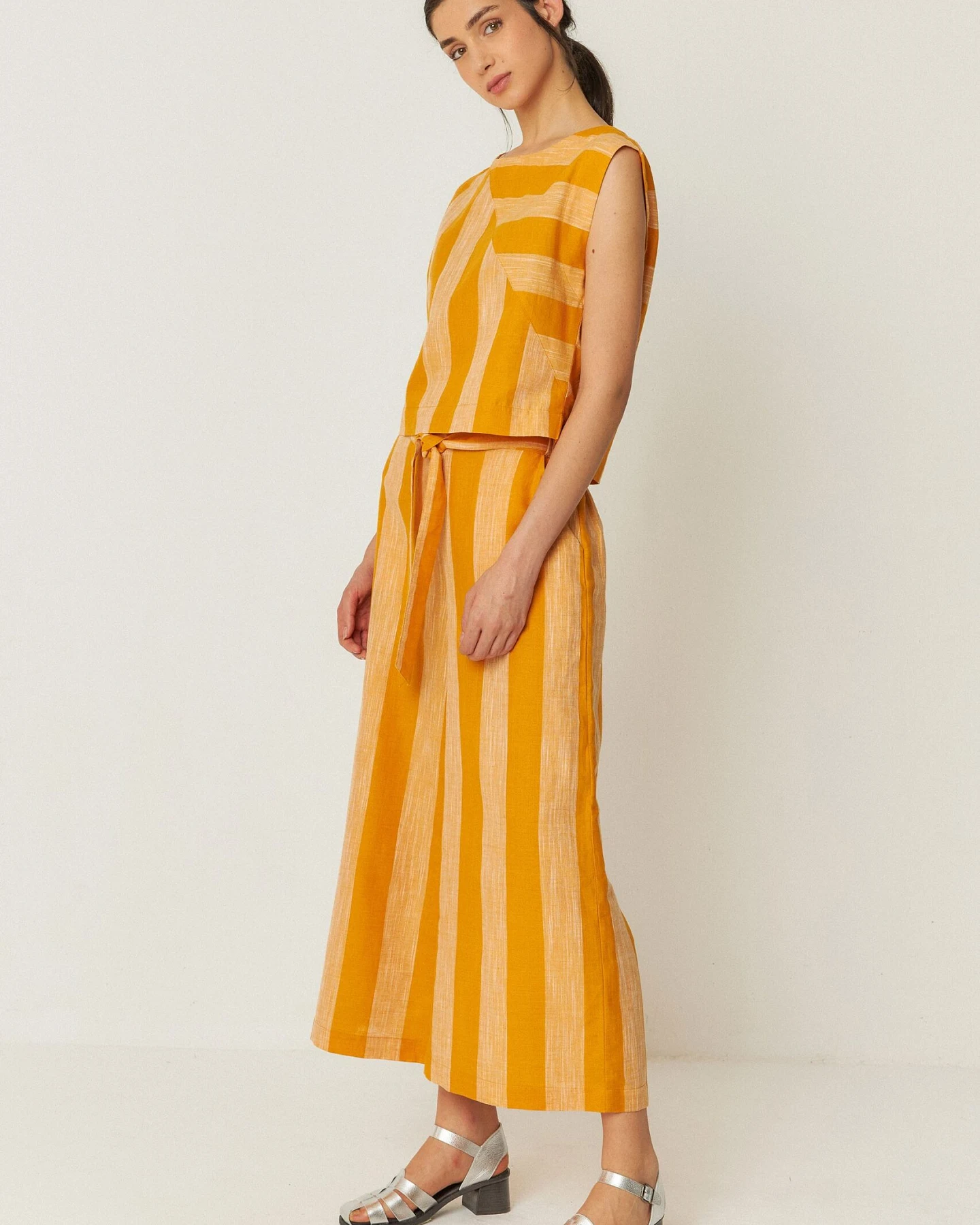 SKFK Damen vegan Hose Dona Orange/Gelb – Ansicht 2