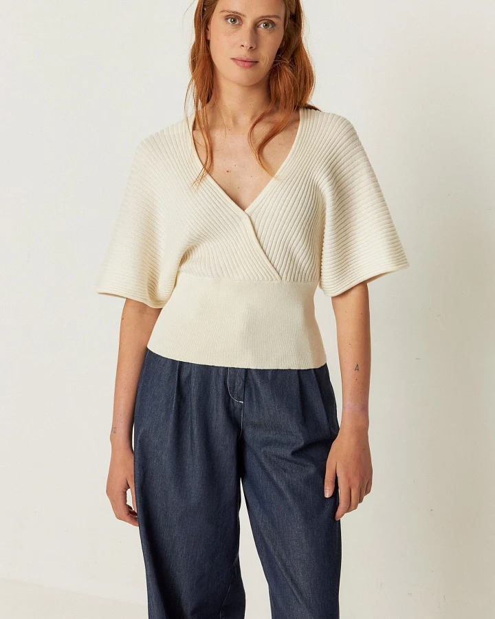 SKFK Damen vegan T-Shirt Tala Beige
