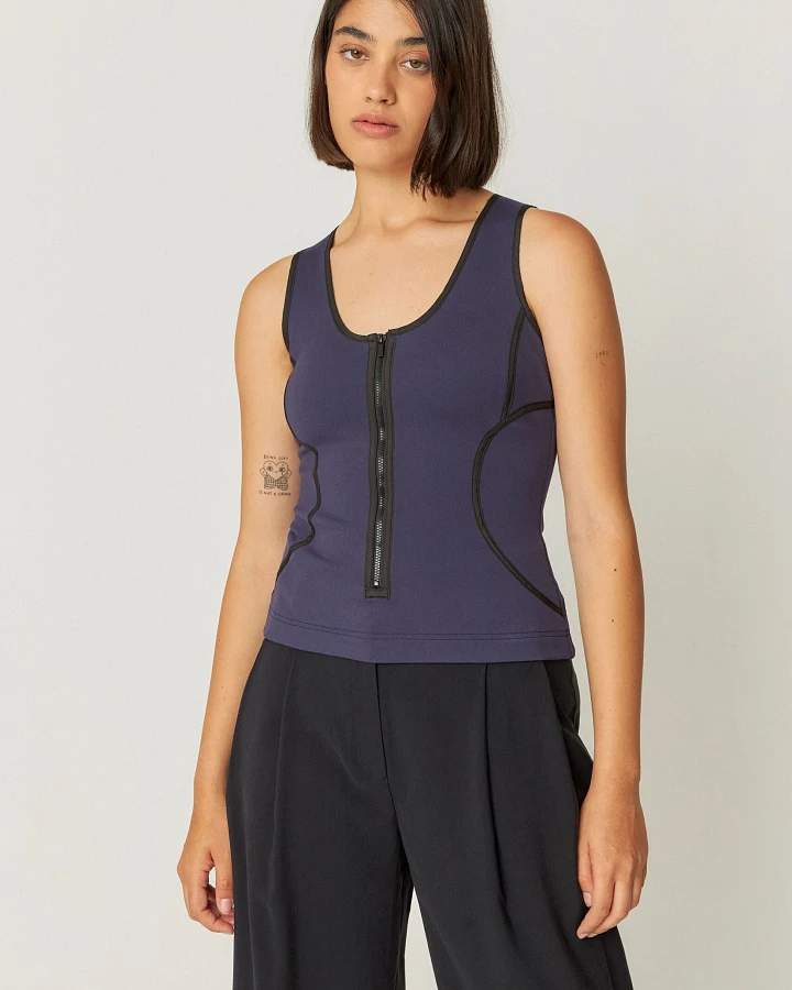 SKFK Damen vegan T-Shirt Irane Marineblau