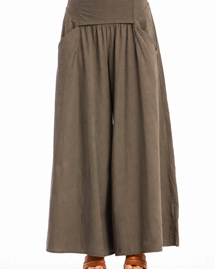 RAVENS VIEW IBIZA Damen vegan Hose Easy Skirt In Bisonbraun