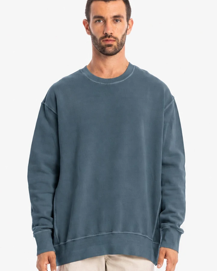 RAVENS VIEW IBIZA Herren vegan Sweatshirt Mistral Ocean Blue