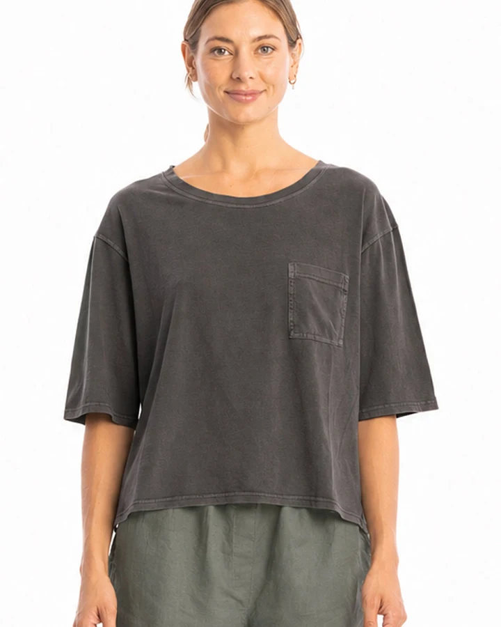 RAVENS VIEW IBIZA Damen vegan Top Riviera Anthrazit