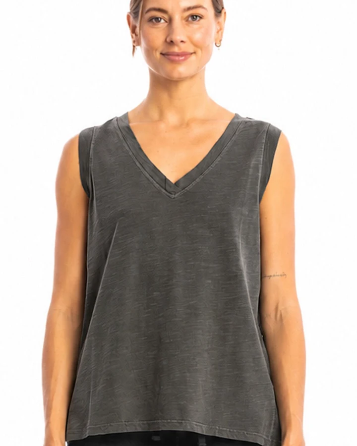 RAVENS VIEW IBIZA Damen vegan Top Marea Anthrazit