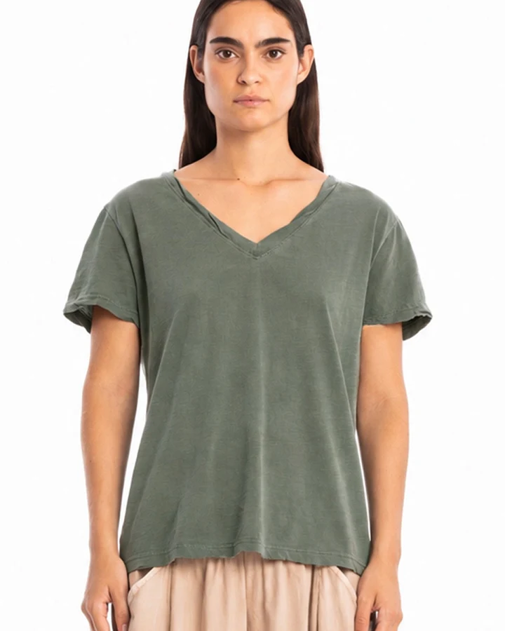 RAVENS VIEW IBIZA Damen vegan Top Nova Olivgrün