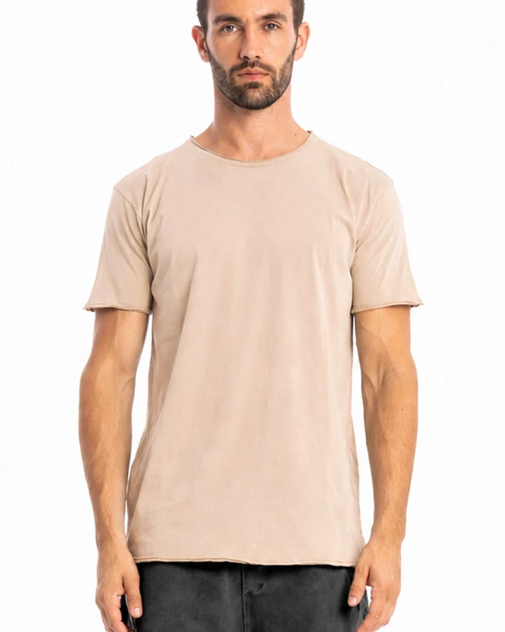 RAVENS VIEW IBIZA Herren vegan T-Shirt Round Wild Desert Sand