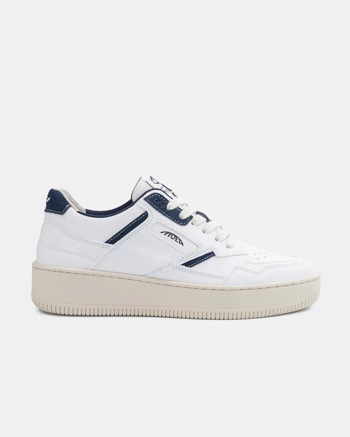 MoEa Herren vegan Sneaker Origin Weiß/Blau Mushroom