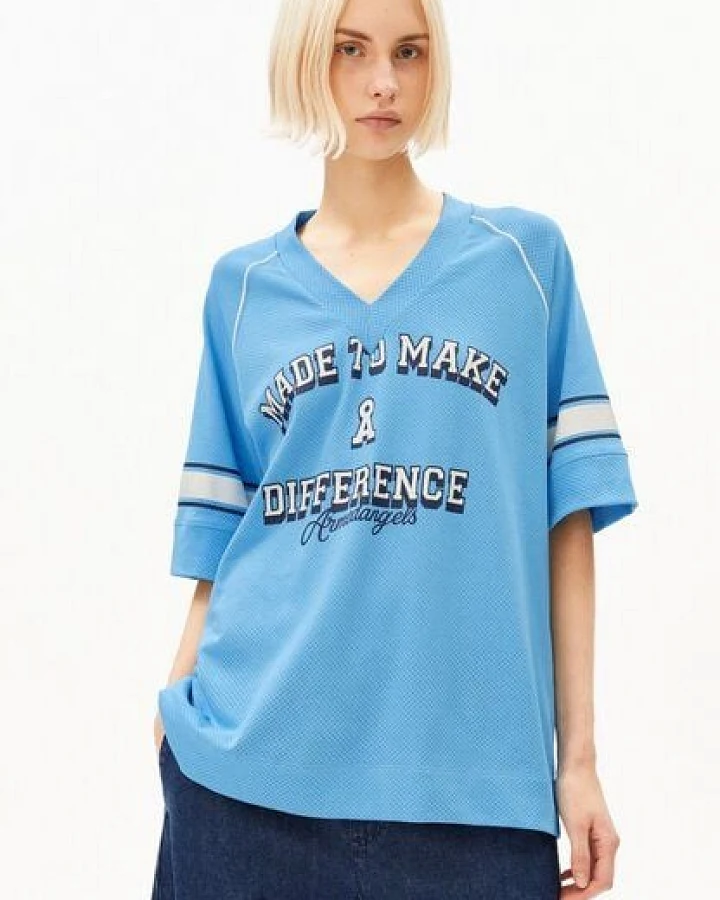Produktseite: ARMEDANGELS MESH Damen T-Shirt aus 100% Bio-Baumwolle