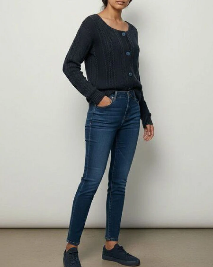 Will's Vegan Shop Strickjacke mit Knopfleiste