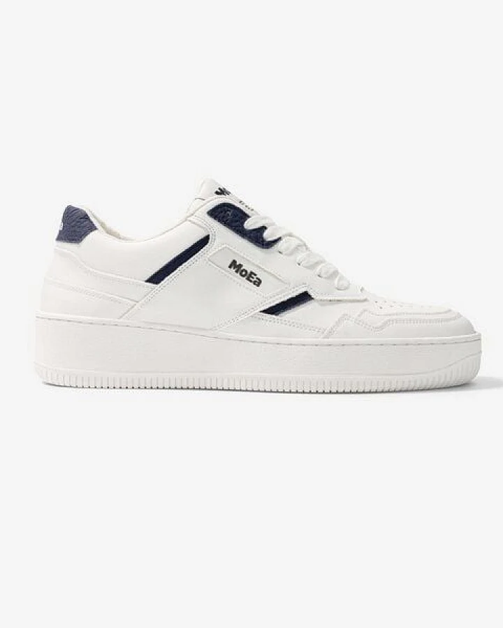MoEa Sneakers GEN1 - Mushroom White & Navy