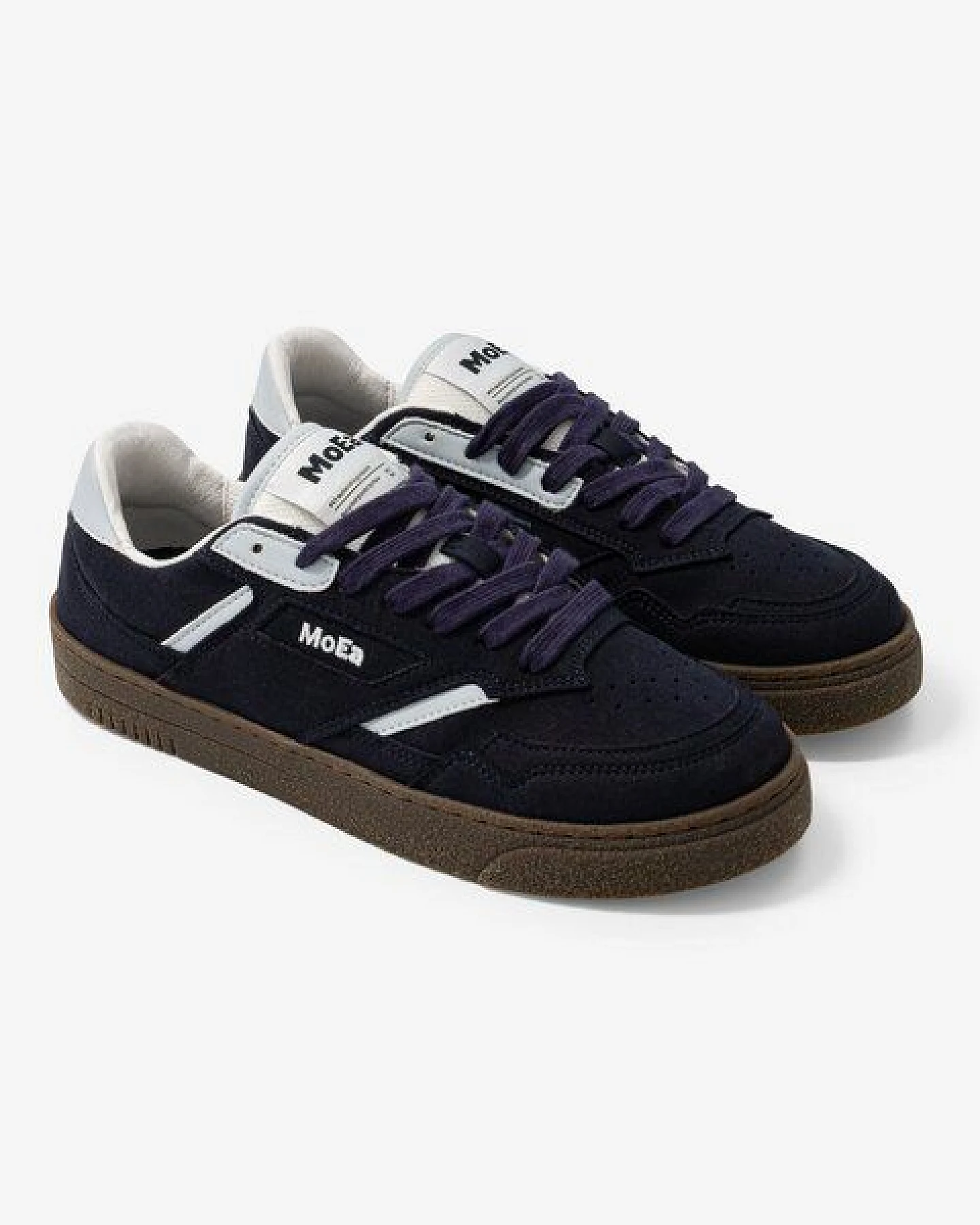 MoEa Sneakers GEN9 - Pet Navy & Sky Blue Suede – Ansicht 2