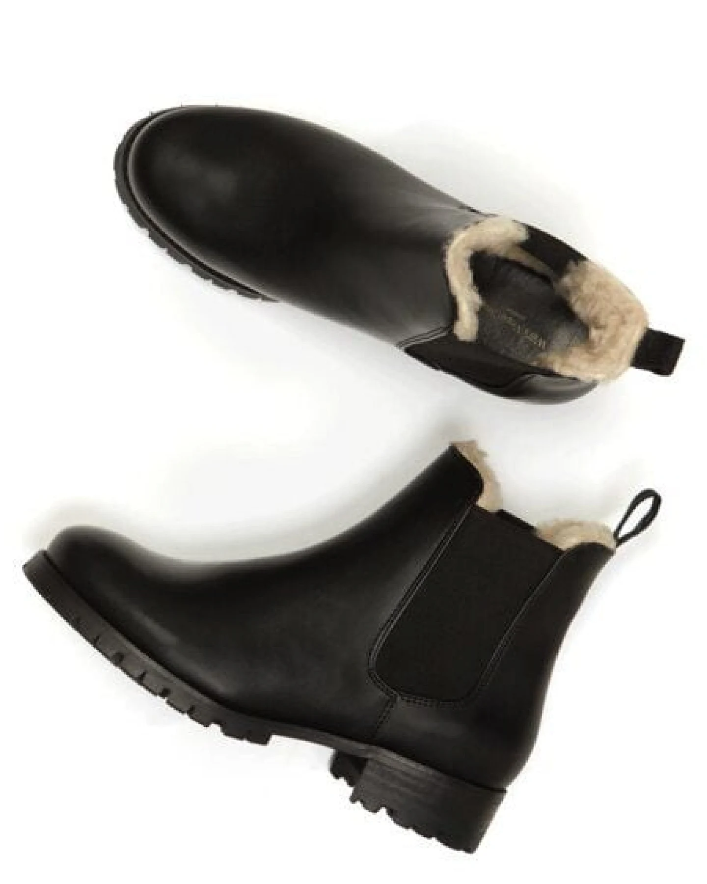Will's Vegan Shop Luxe isolierte Chelsea-Stiefel mit tiefem Profil Damen – Ansicht 2