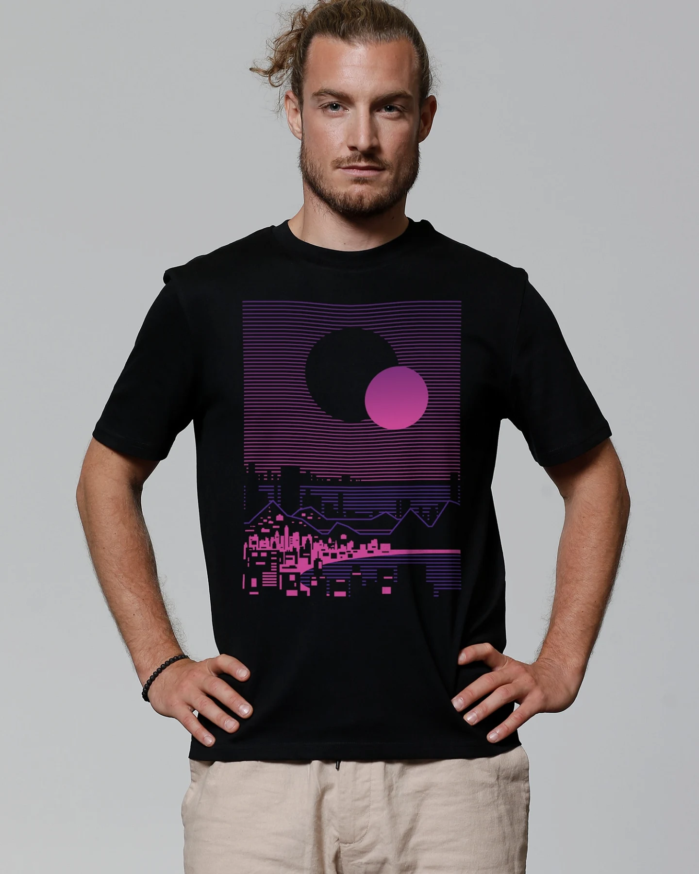 Watapparel T-Shirt Sun and Moon Skyline – Ansicht 2