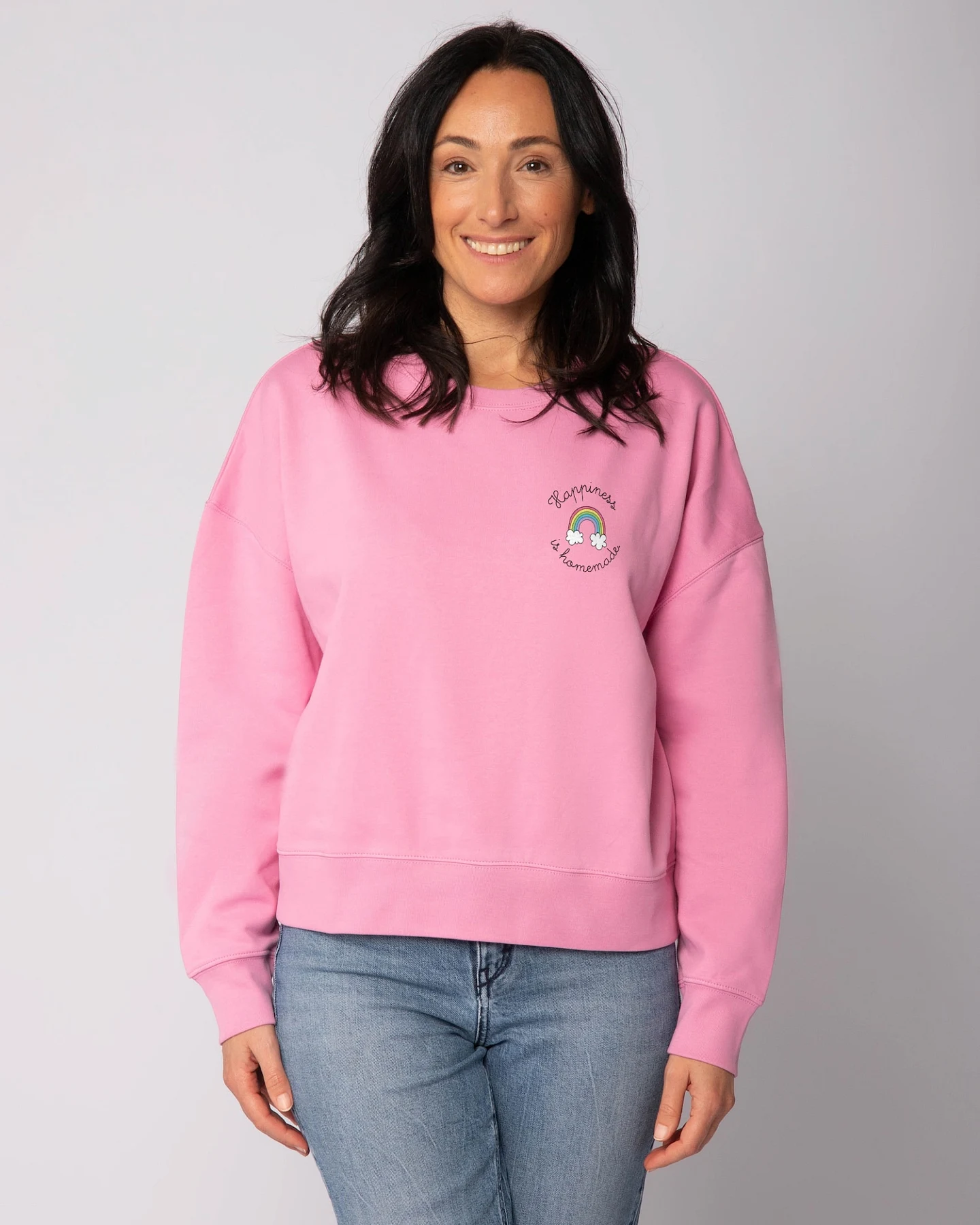 Watapparel Sweatshirt Happiness is homemade – Ansicht 2