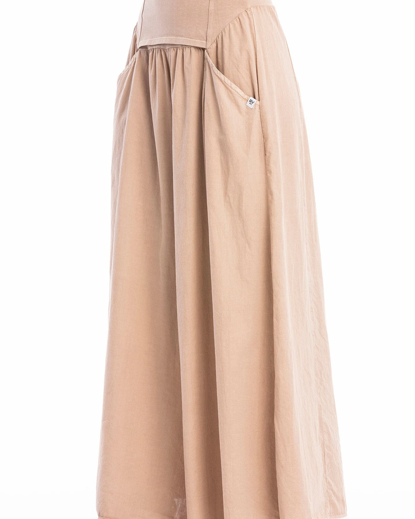 RAVENS VIEW IBIZA Damen vegan Hose Easy Skirt Taupe Braun – Ansicht 2