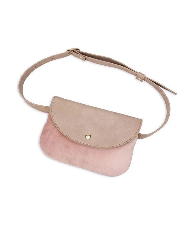 lille mus Vegane Gürteltasche GERIT 3in1-Tasche Clutch Umhängetasche Kunstleder/Samt